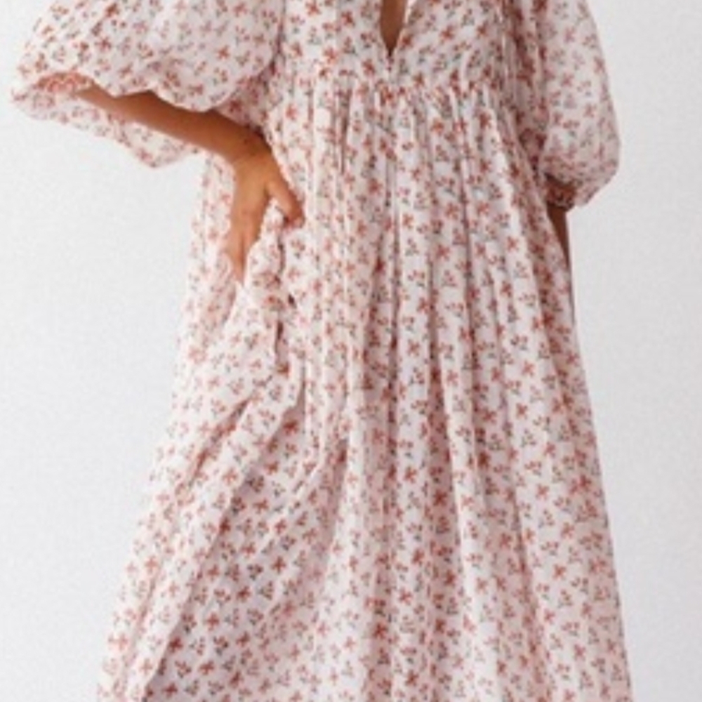Nwt Daughters of India Kyra Maxi Dress Coral Xs